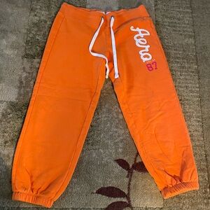 Aeropostale Junior Vibrant Orange Joggers